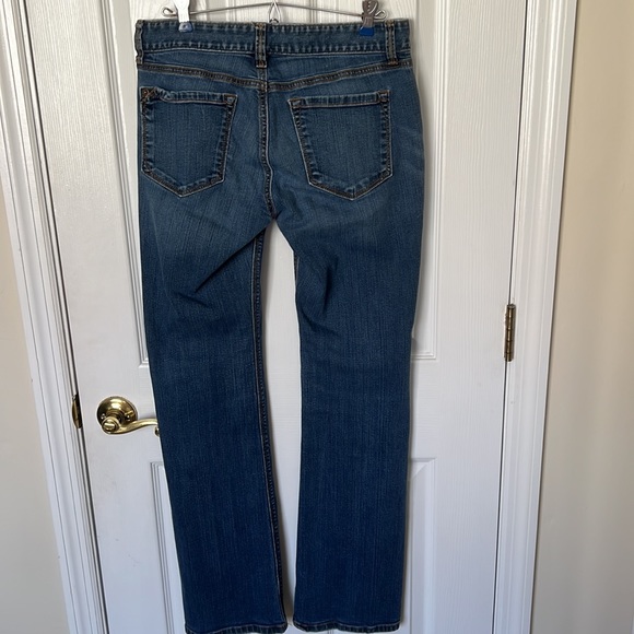 Ann Taylor LOFT Curvy Boot Denim Jeans Women's 28/6 Blue Cotton Blend Low Rise - Picture 9 of 16